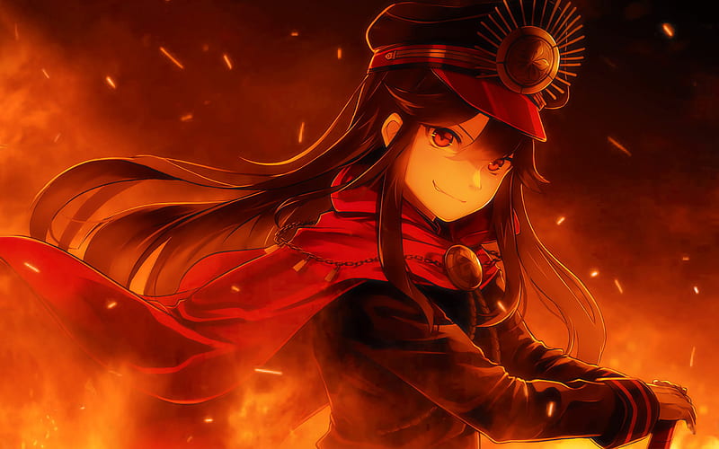 Fate Grand Order, Oda Nobunaga, female anime character, portrait, art, face, Japanese anime for with resolution . High Quality, HD wallpaper