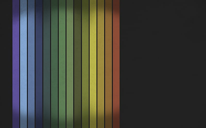 Rainbow Stripes, stripes, rainbow, abstract, simple-background, HD wallpaper
