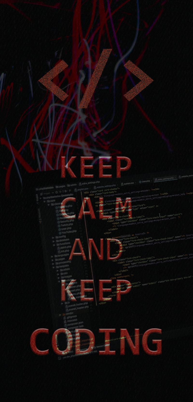 Programmer, red, coding, lock screen, black, lock, 2021, programming, HD  phone wallpaper