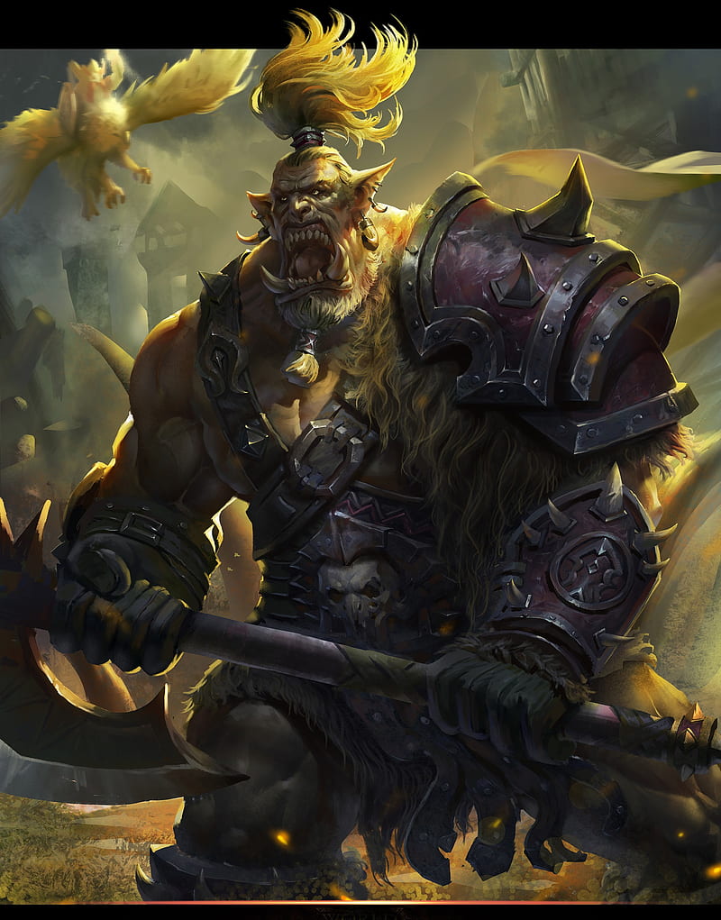 fantasy art, World of Warcraft, PC gaming, orks, HD phone wallpaper