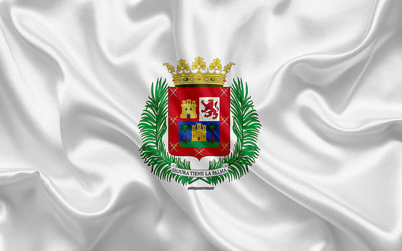 serie compartir Reclamación Bandera de las palmas de gran canaria textura de seda, ciudad española,  bandera de seda blanca, Fondo de pantalla HD | Peakpx