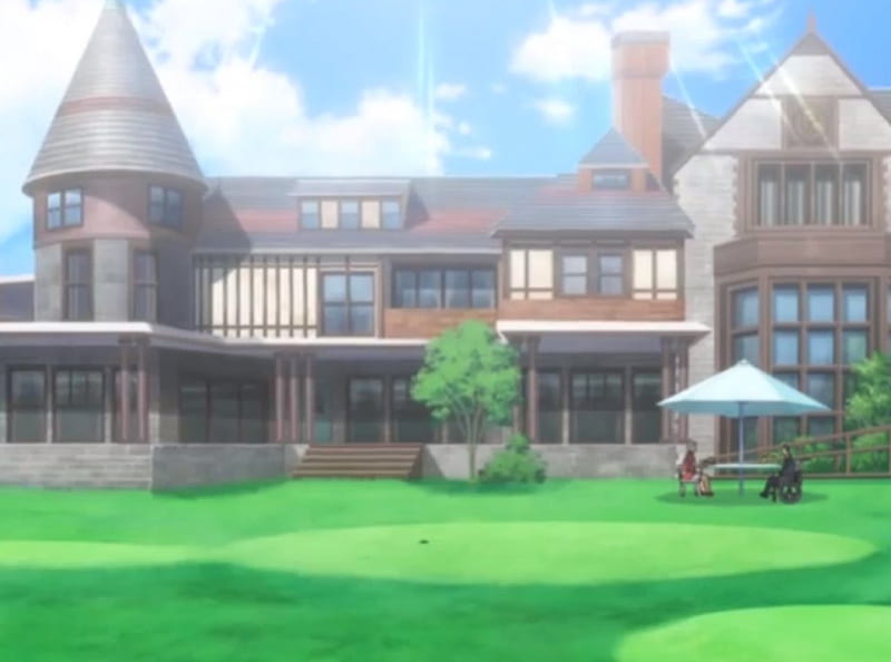 BP: Big Mansion, pretty, house, scenic, home, bonito, sweet, nice, anime,  beauty, HD wallpaper | Peakpx