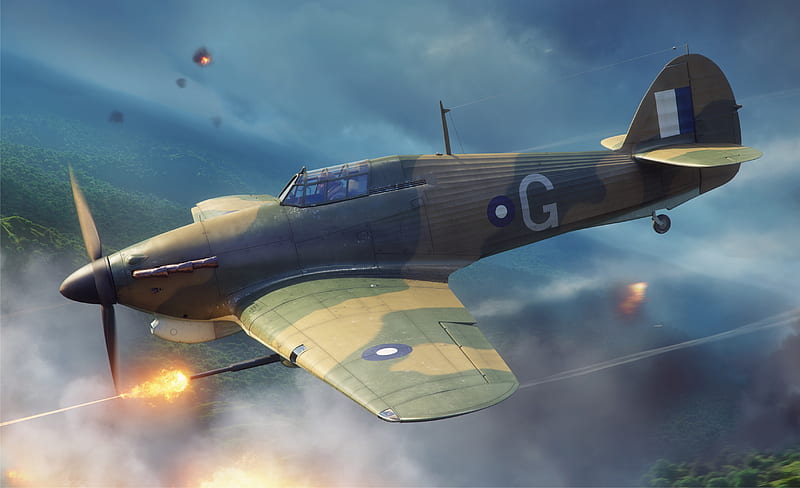 Military Aircraft, Hawker Hurricane, Warplane, HD wallpaper