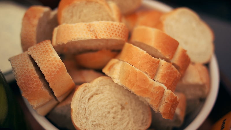 loaf of bread on bowl, HD wallpaper