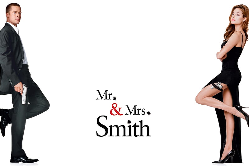 Movie, Mr. & Mrs. Smith, Angelina Jolie , Brad Pitt, HD wallpaper