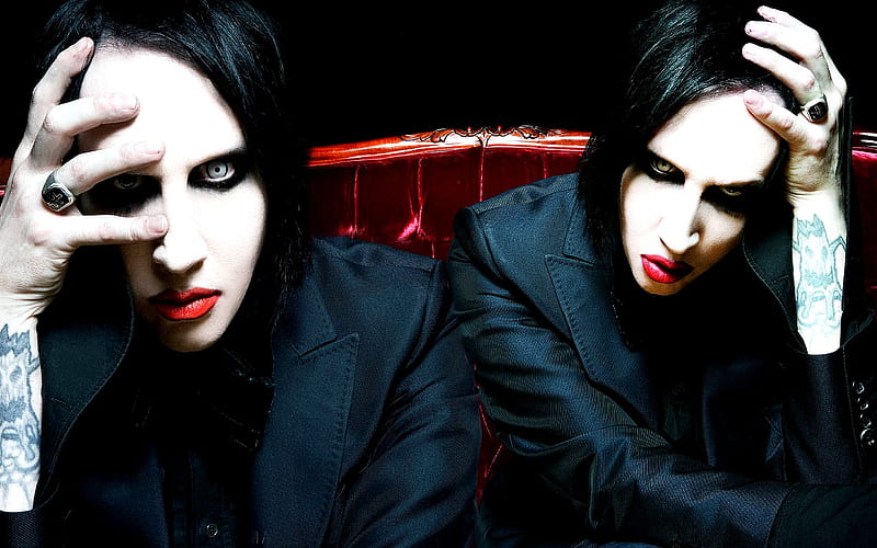 Marilyn Manson, gothic, shock rocker, singer, HD wallpaper