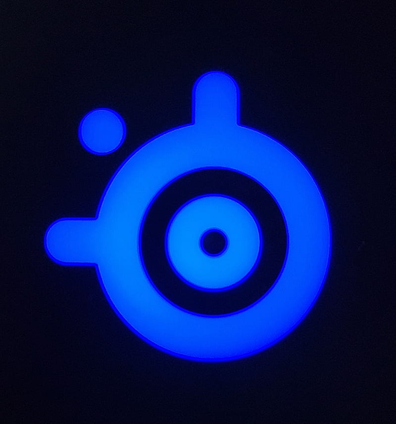 Blue SteelSeries, blue, gaming, logo, steam, steelseries, HD phone wallpaper