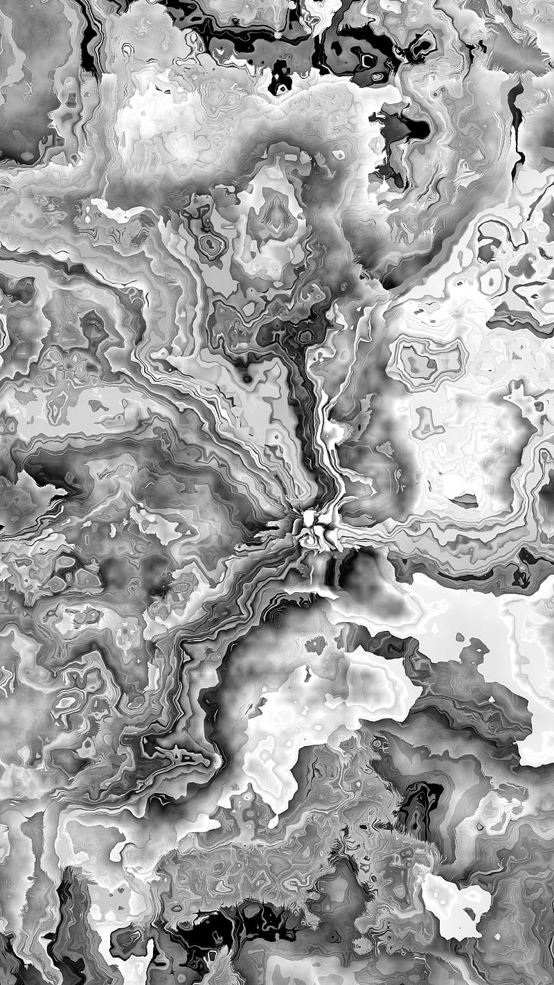 Marbled 21, black, gris, marble, white, HD phone wallpaper