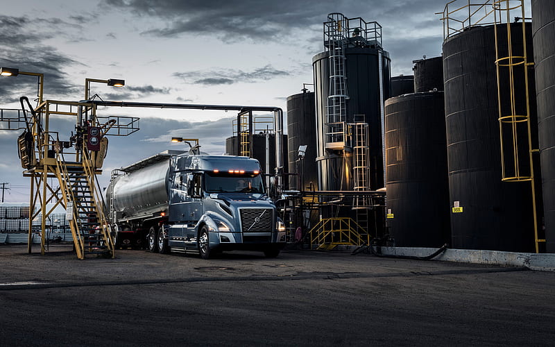 Volvo VNL 740, 2017 trucks, factory, tanker, Volvo, trucks, HD wallpaper
