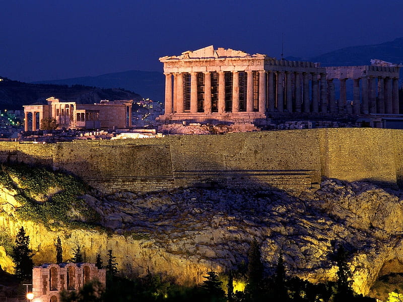 The Acropolis Greece-graphy selected fourth series, HD wallpaper