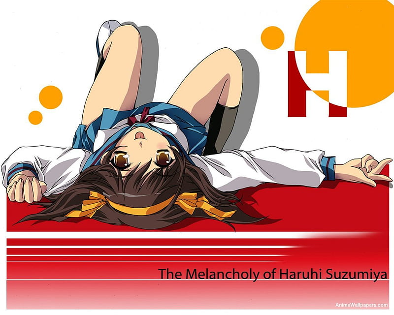 The Melancholy Of Haruhi Suzumiya, melancholy, cute, derp, anime, HD wallpaper