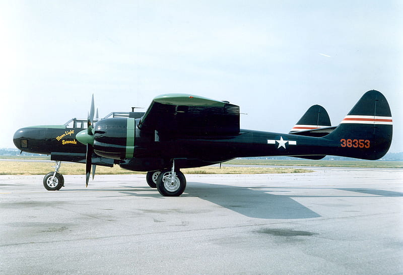 Northrop P-61 Black Widow, usaf, northrop, p61, widow, ww2, fighter, black, HD wallpaper