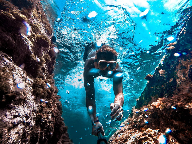 #Scuba diving, #Ocean, #Underwater, K - Rare Gallery, HD wallpaper