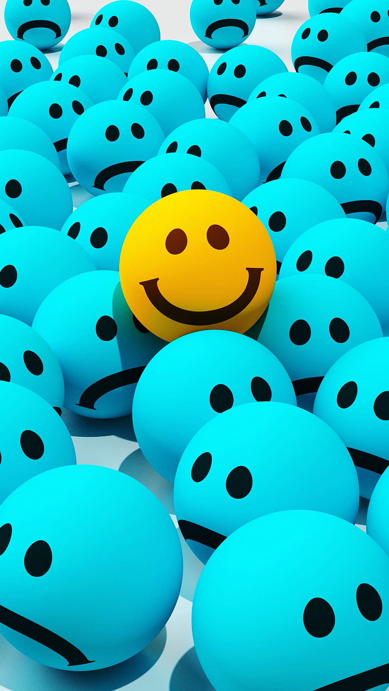 Joy Sadness, smile, faces, emoji, smiles, candy, happy, HD phone wallpaper