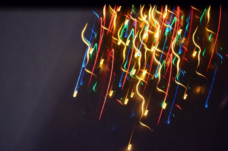 Playing with my camera on the Christmas lights, digital, graphy, nikon, christmas lights, HD wallpaper