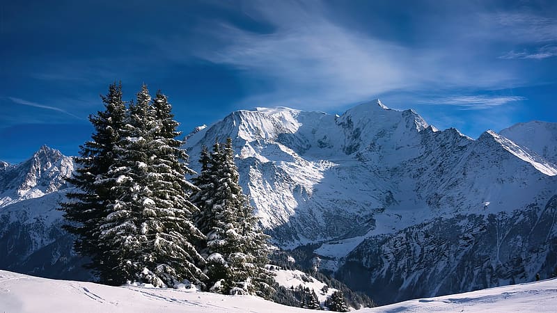Winter landscape, tajkep, havas, teli, ho, fenyo, HD wallpaper | Peakpx
