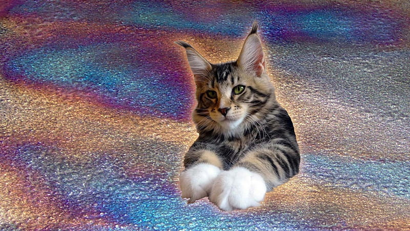 Maine Coon Cat, Maine Coon, kitty, raku, Cat, HD wallpaper