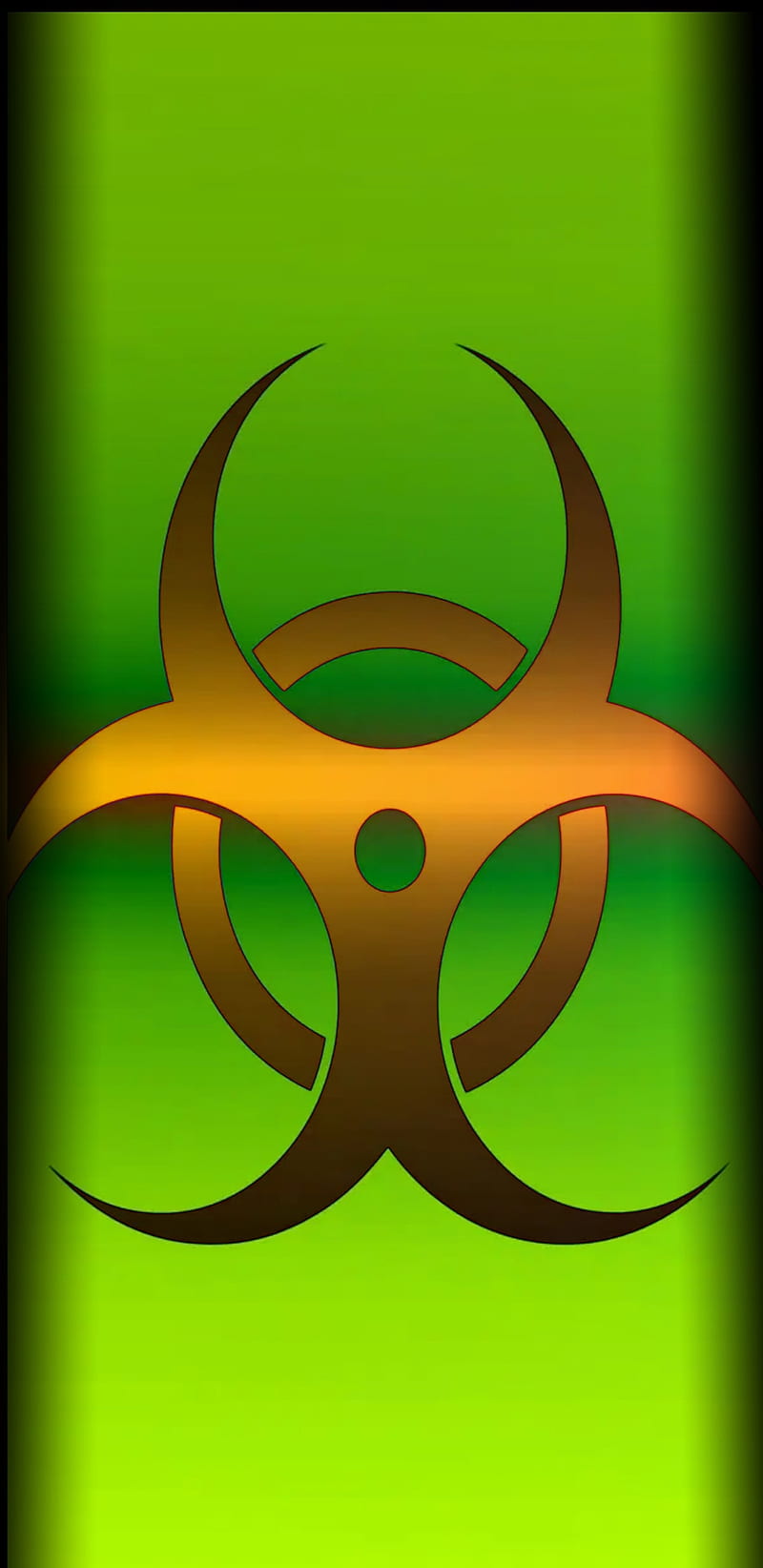 Radioactive, brightest, chrome look, gold, green, green metal, nuclear,  radioactive, HD phone wallpaper | Peakpx