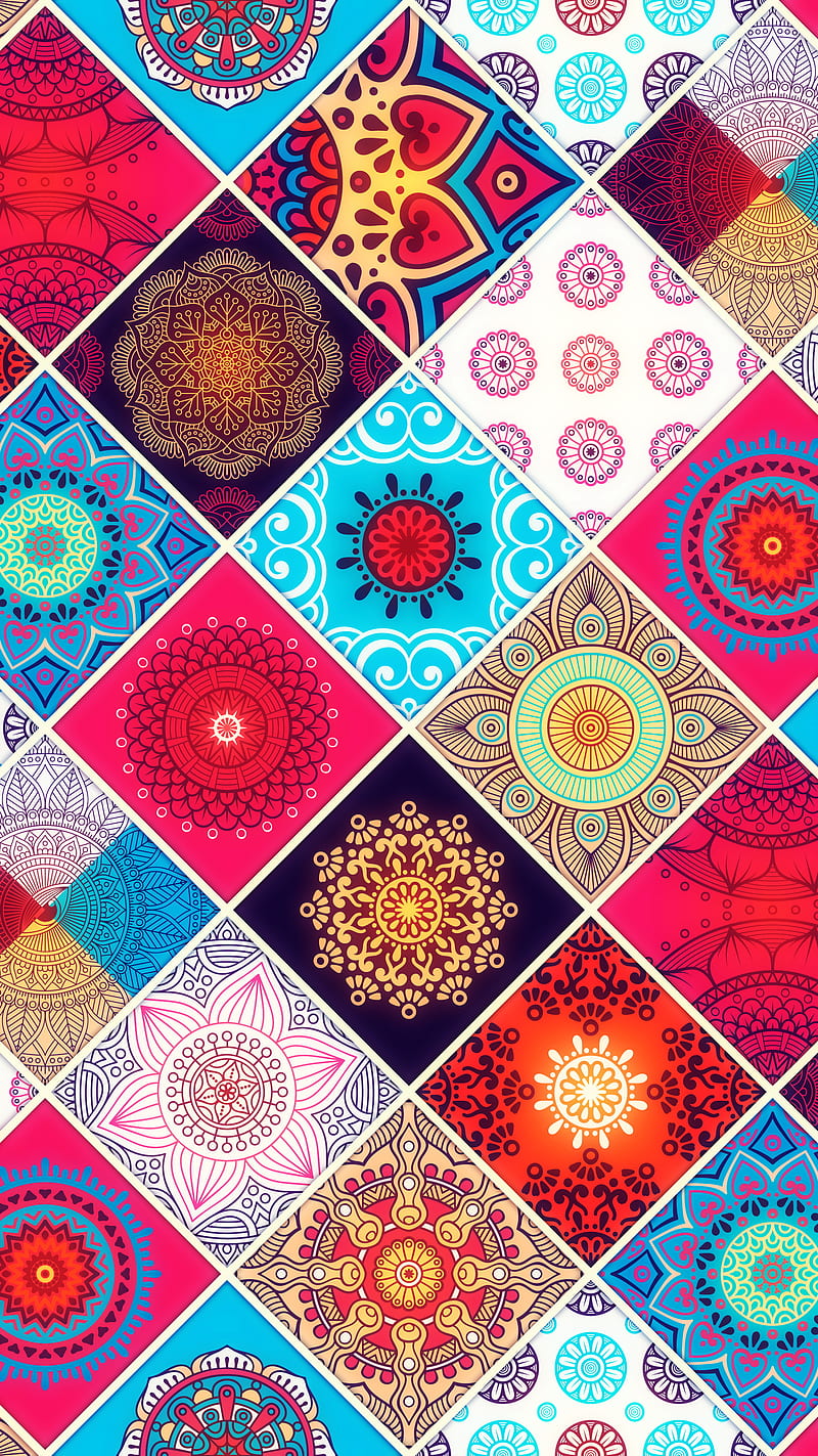 Mandala Pattern, desenho, designs, glitter, pattern, patterns, pink, purple, smash, super, uplifting, HD phone wallpaper
