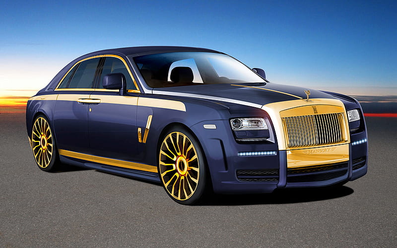 BLING BLING Gold and Blue Rolls Royce Ghost in Cannes  YouTube