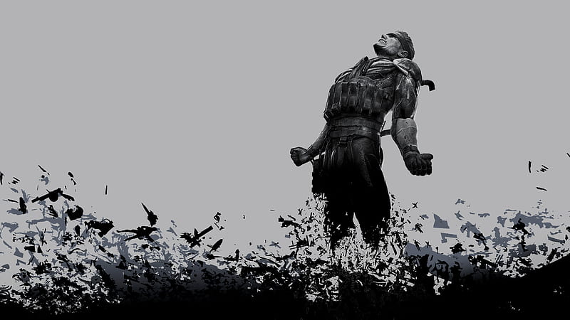 MGS 4 Solid Snake, mgs, metal gear, mgs4, solid snake, HD wallpaper