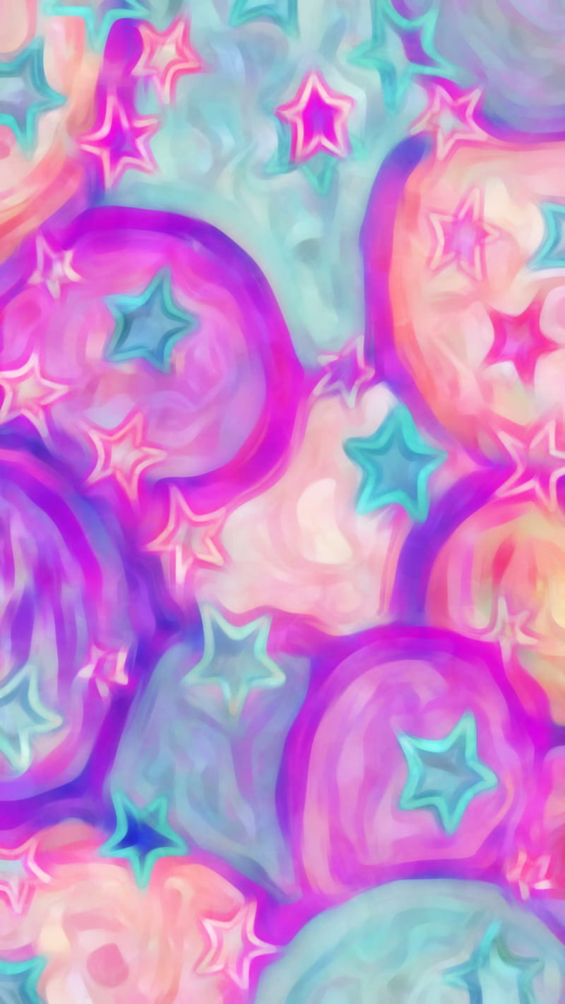 Swirls and Stars, bear, bright, gummy, hearts, iphone 11, roses, samsung galaxy, HD phone wallpaper