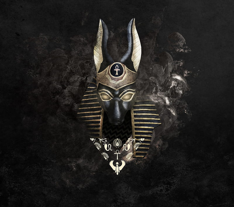 Anubis, ankh, egypt, egyptian, god, jackal, myth, mythology, HD wallpaper
