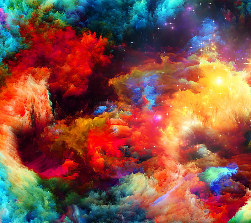 Color Explosion, abstract, art, background, colorful, colors, desenho, HD wallpaper