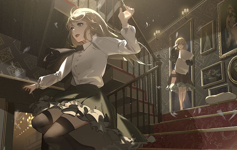 Anime, Girl, Blonde, HD wallpaper | Peakpx