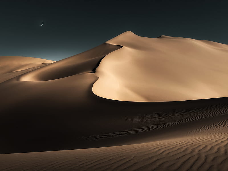 Desert Dune at Night, HD wallpaper | Peakpx