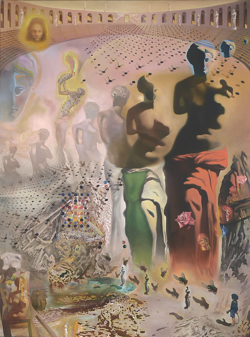 The Hallucinogenic Toreador, Dali Painting, HD phone wallpaper