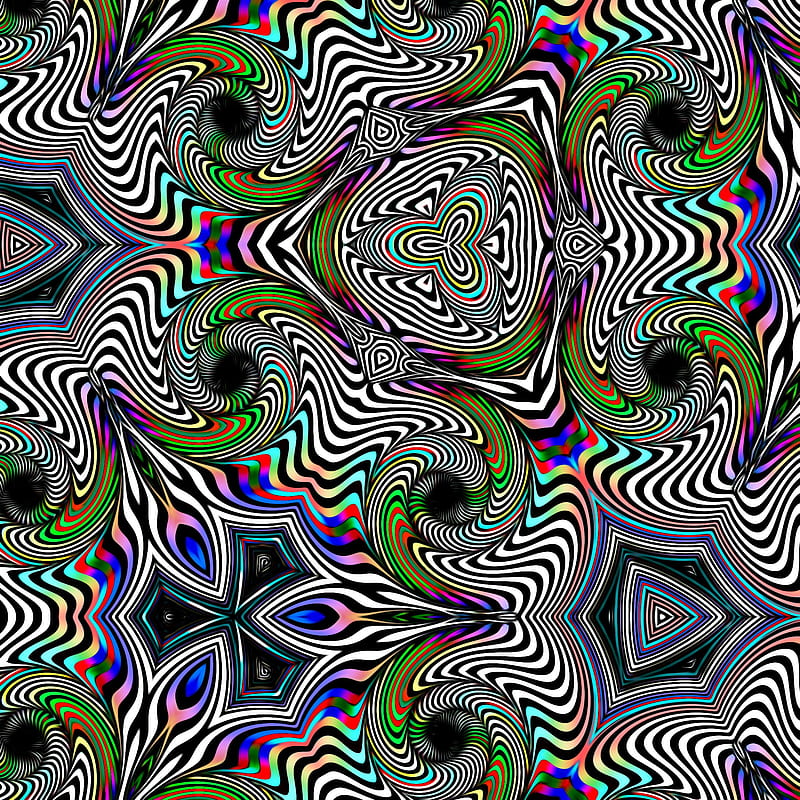 Trippy pattern, cool illusion, new, HD mobile wallpaper | Peakpx