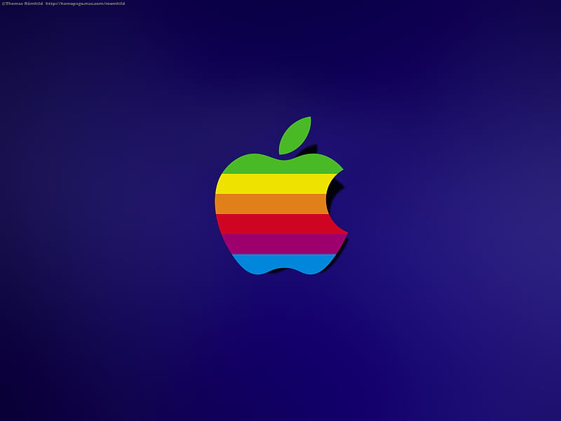 Colourful Apple Logo, apple, fantasy, cool, logo, colour, abstract, HD ...