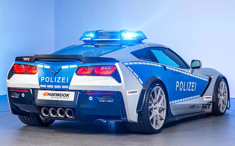 corvette, germany, police car, chevrolet, HD wallpaper
