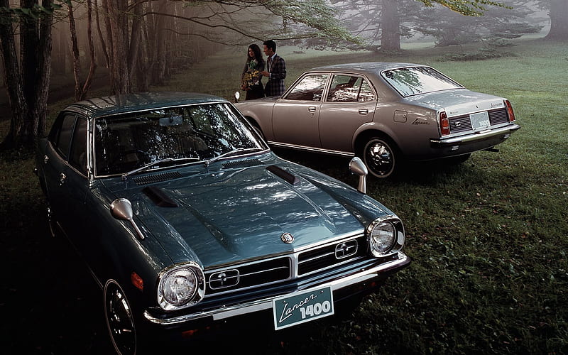 sedan, 1973, mitsubishi, lancer, HD wallpaper
