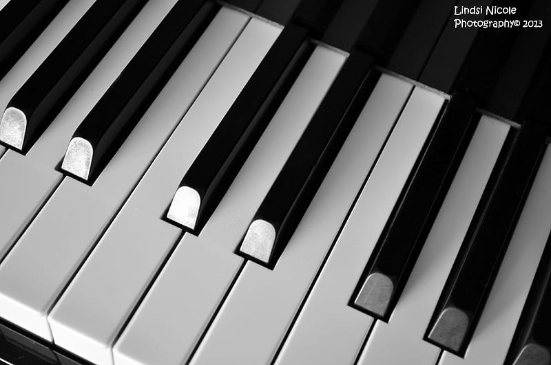 Piano, music, instrumental, song, love, black and white, graphy, different, keys, art, HD wallpaper