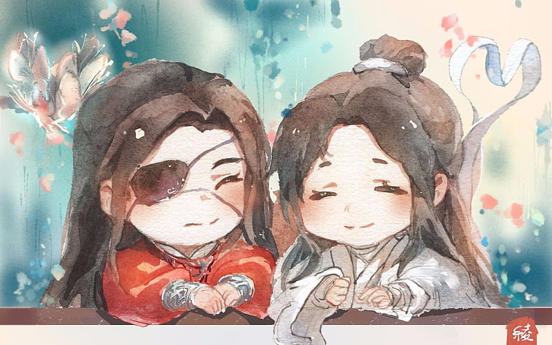 Anime, Tian Guan Ci Fu, Crimson Rain Sought Flower, Heaven Official's Blessing, His Royal Highness the Crown Prince of Xianle, Hua Cheng, San Lang, Xie Lian, HD wallpaper