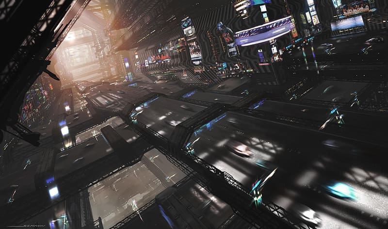 Cyberpunk, Cityscape, Sci Fi, HD wallpaper