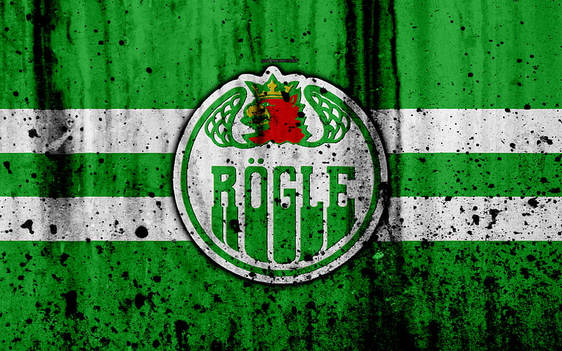 Rogle, grunge, hockey club, SHL, Sweden, stone texture, hockey, Rogle BK, HD wallpaper