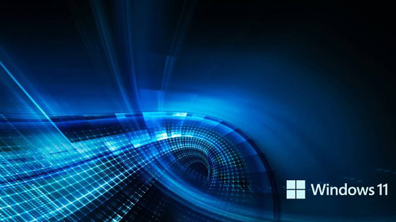 3D Blue Background Windows 11 Logo Windows 11, HD wallpaper