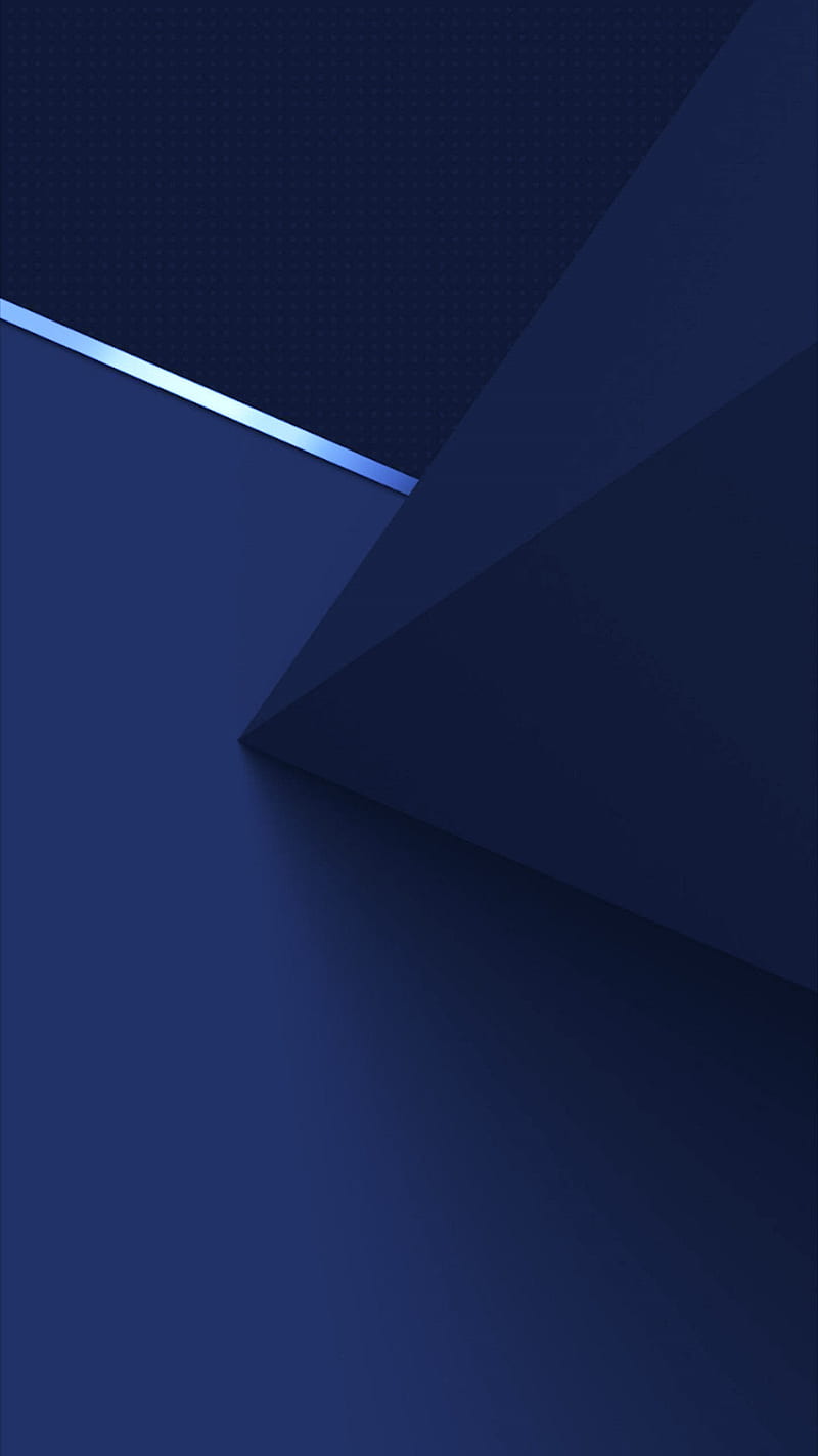 Blue abstract, desenho, galaxy, ios, minimal, modern, note, pattern,  triangle, HD phone wallpaper | Peakpx