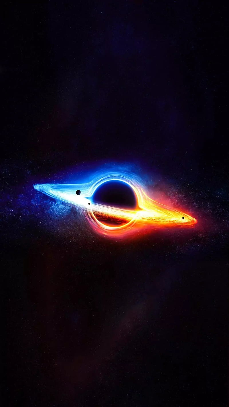 Black hole, black hole , galaxy, planets, space, universe, HD phone wallpaper