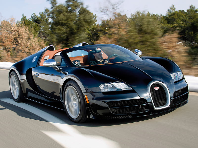 2012 Bugatti Veyron Grand Sport Vitesse, Coupe, Turbo, W16, car, HD wallpaper