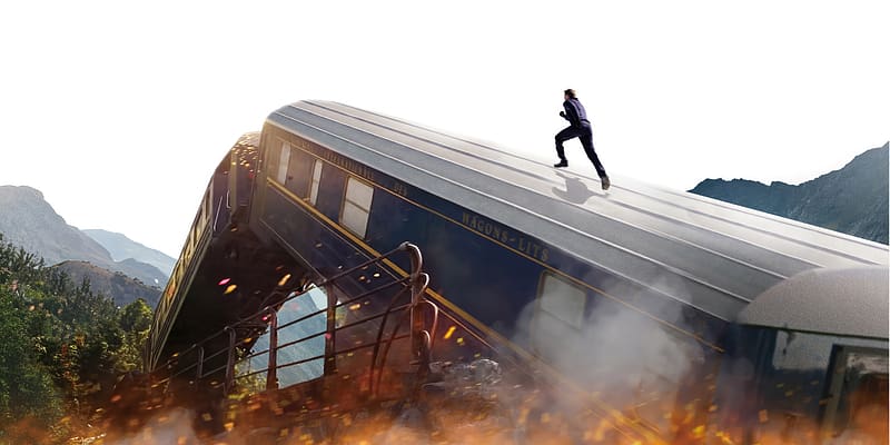 Mission Impossible Dead Reckoning Part One Train Crash, mission-impossible-dead-reckoning-part-one, mission-impossible, tom-cruise, 2023-movies, movies, HD wallpaper
