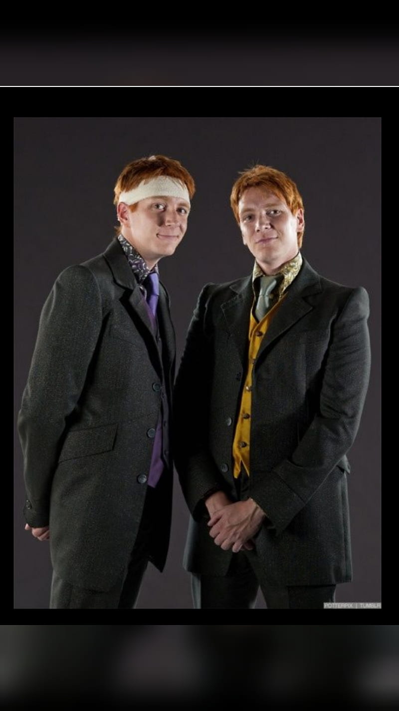 Weasley Twins , fred and george, fred weasley, george weasley, harry potter, twins, weasley twins, HD phone wallpaper