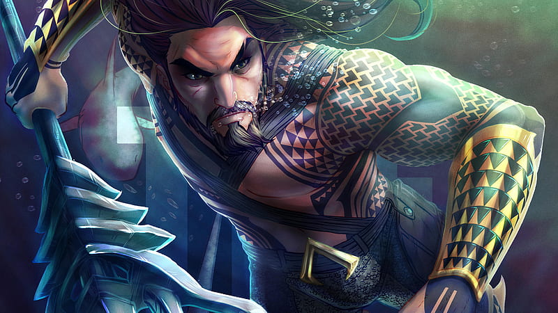 The Aquaman, aquaman, superheroes, artwork, art, HD wallpaper