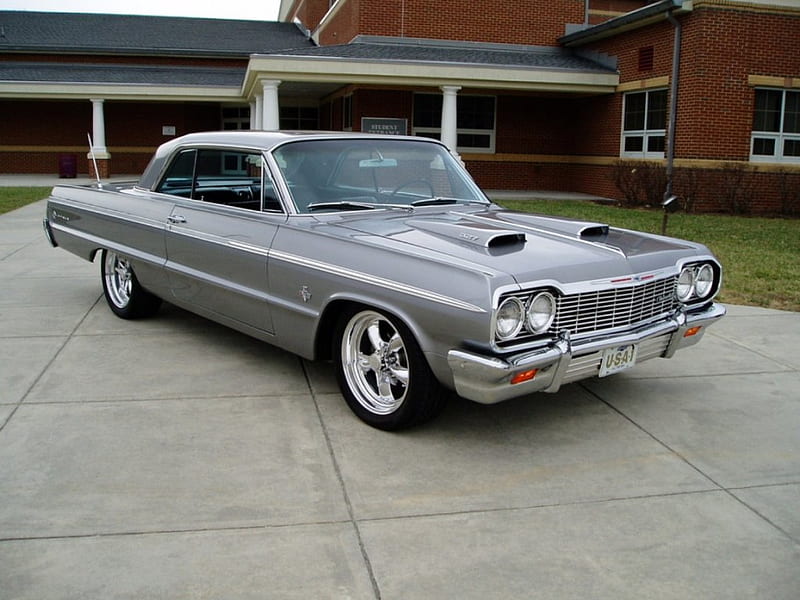 1964-Chevrolet-Impala-SS, SS, Classic, Gm, Bowtie, HD wallpaper