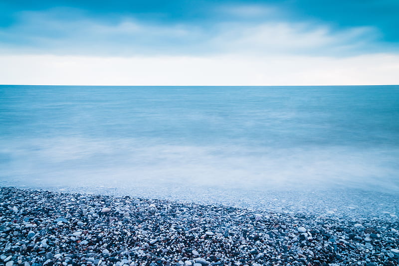 gravel on shoreline, HD wallpaper