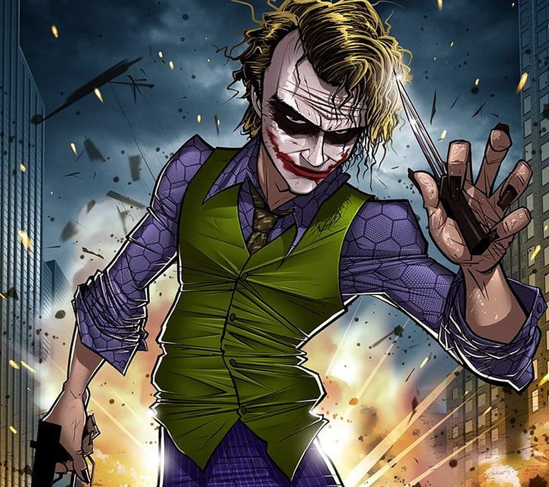 Joker, cartoon, comics, dc, drawn, hollywood, marvel, superhero, HD  wallpaper | Peakpx