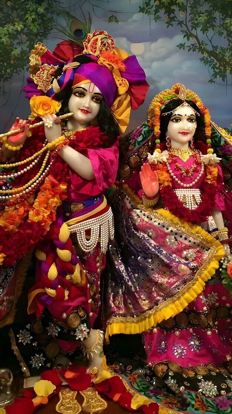 Radha Krishna Beautiful, Temple, lord, god, kanha, HD phone ...